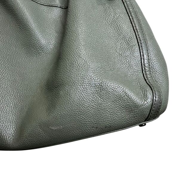 Coach Edie 31 Shoulder Bag Green Pebbled Leather Chain Strap Tote 36855 - Picture 5 of 16